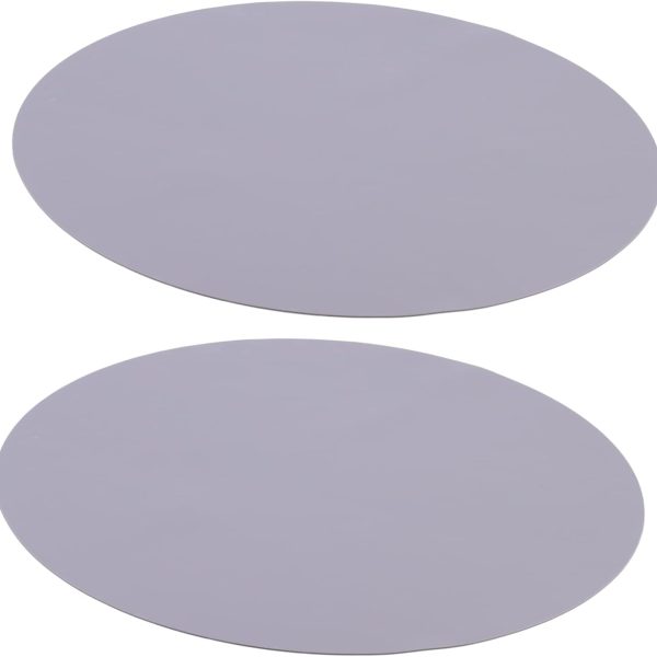 2pcs Round Silicone Baking Mats Microwave Oven Place Mats Non-Stick Kitchen Trivets Heat Resistant Table for Hot Pots and Baking