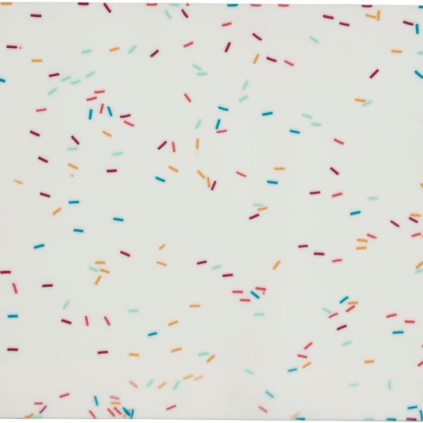 Silicone Baking Mat - 11.5" x 8" Sprinkles Design Quarter Sheet - Non-Stick & Heat Resistant to 425°F - Reusable & Dishwasher Safe