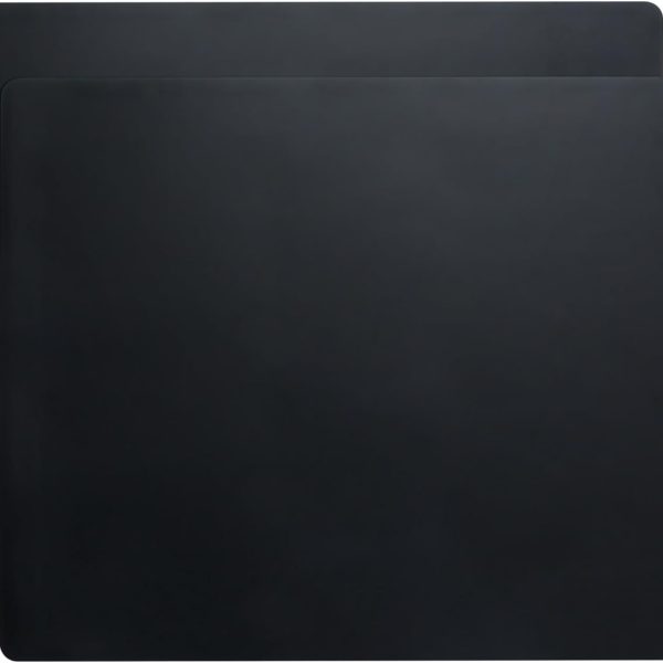 2Pcs Black Silicone Placemats, 15.7"x 11.8" - Kitchen Counter & Baking Silicone Mats
