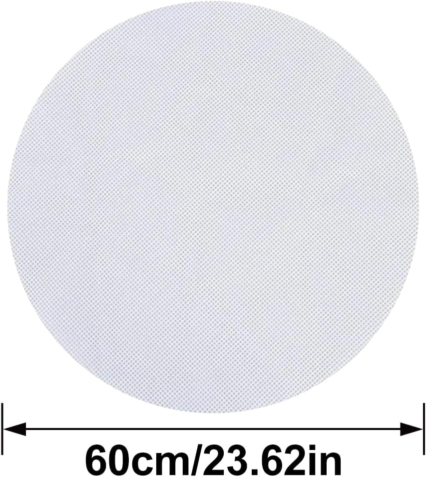 23.6 Inch Round Silicone Steamer Liners, Food Grade Silicone Baking Mats Dumplings Buns Mat Pastry Dim Sum Mesh for Home Cooking - Image 2