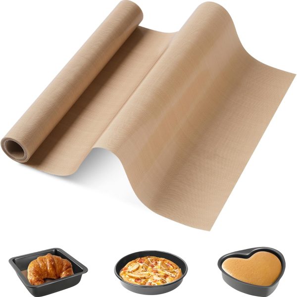 Silicone Baking Mat Roll - 12INx6FT Non-Stick Pastry Reusable Baking, Non-Slip Silicone, Heat Resistant Air Fryer Liner, Freeze Dryer Countertop Protection Anti-Friction Oven Mat